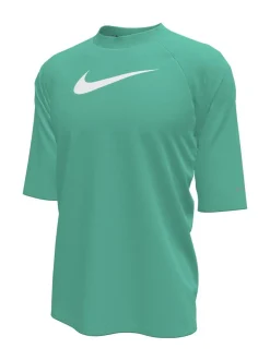 Bleu - Nike Sun Safe Hydroguard Manches courtes Rash Vest