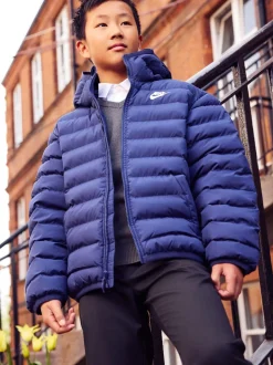 Bleu - Nike Veste à capuche avec doublure synthétique