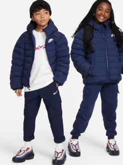 Bleu - Nike Veste à capuche avec doublure synthétique