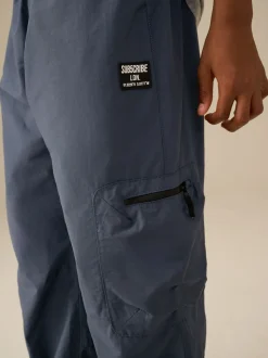 Bleu - Pantalon à poche zippée Cargos (3-16ans)