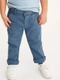 Bleu - Pantalon chino extensible (3mois-7ans)