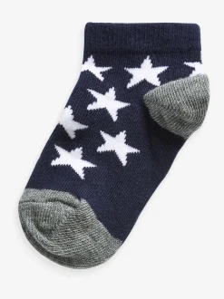 Bleu - Paquet de chaussettes de sport en coton riche 7