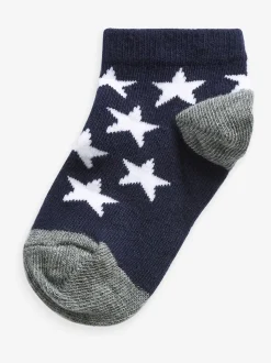 Bleu - Paquet de chaussettes de sport en coton riche 7