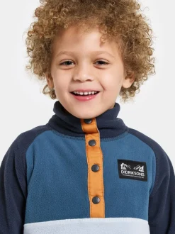 Bleu - Polaire Didriksons Monte enfant à demi-boutons
