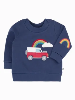 Bleu - Pull Frugi Easy On rose