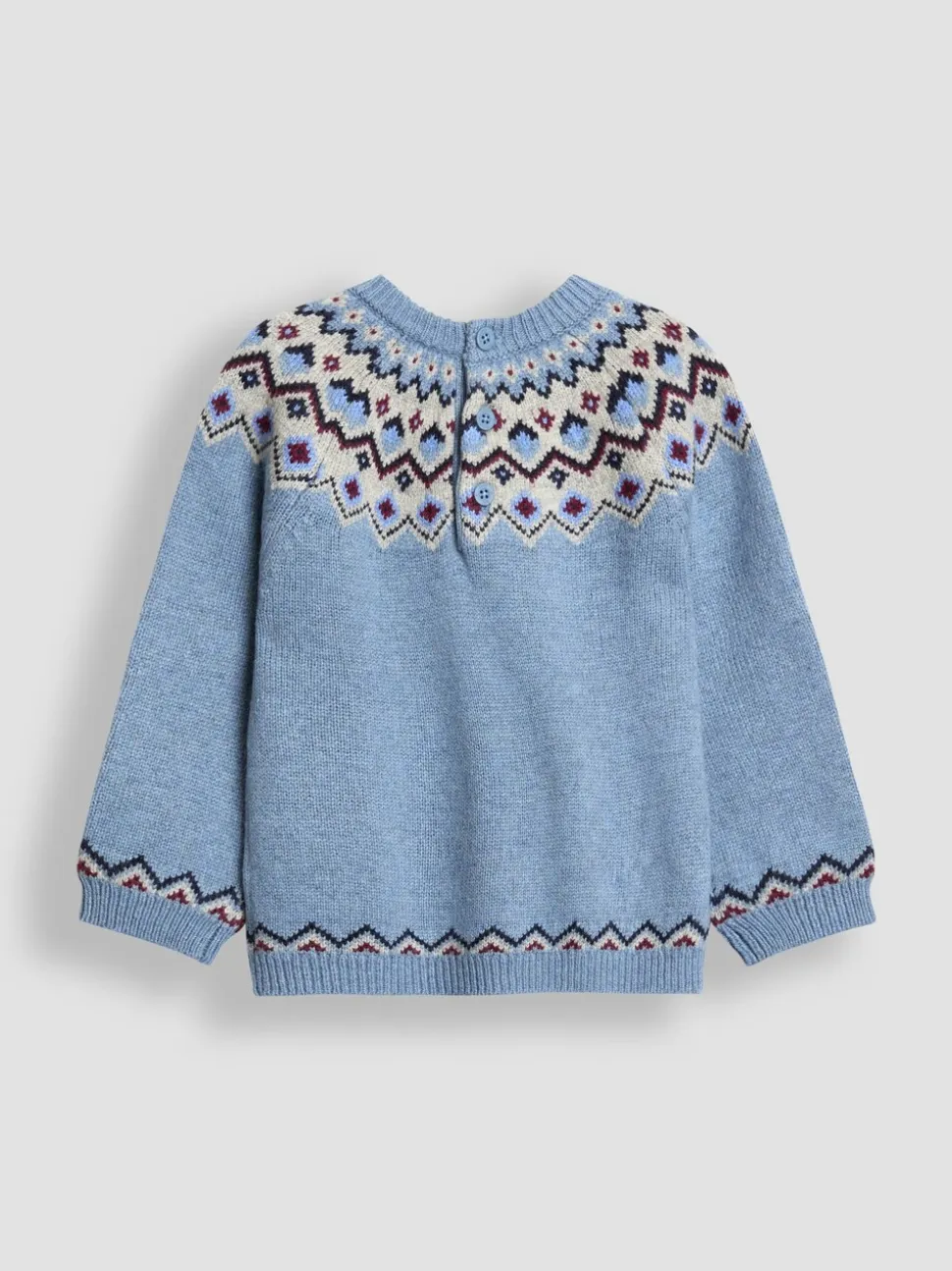 Bleu - Pull JoJo Maman Bébé Fair Isle