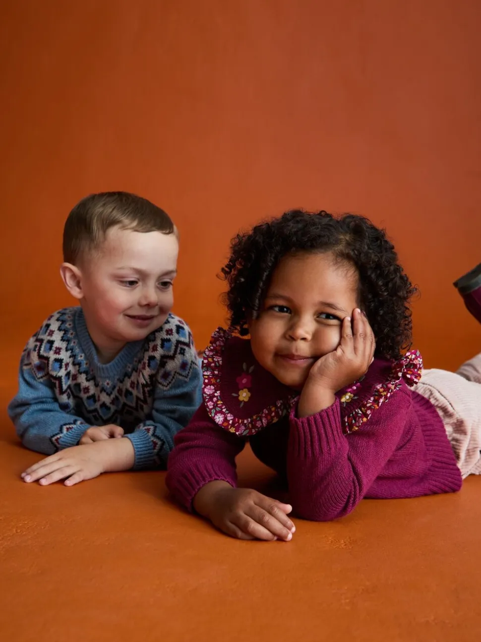 Bleu - Pull JoJo Maman Bébé Fair Isle