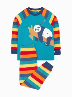 Bleu - Pyjama Frugi Jamie Jim Jams