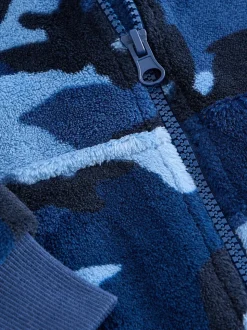 Bleu - Pyjama tout-en-un en polaire (3-16ans)