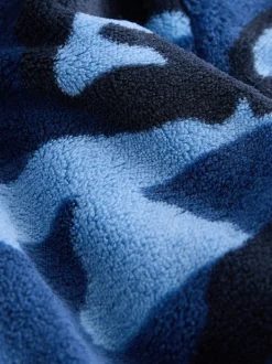 Bleu - Pyjama tout-en-un en polaire (3-16ans)