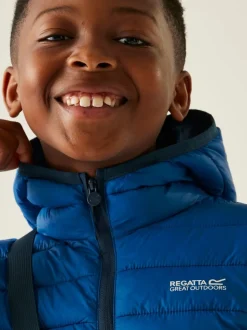 Bleu - Regatta Veste déperlante Marizion mi-épaisse à capuche Junior