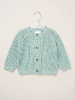 Bleu - Rock-A-Bye Baby Boutique Cardigan with Embroidery Back Detail