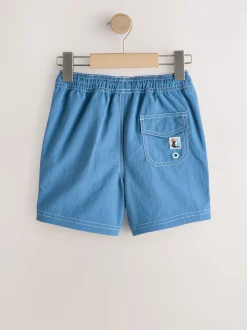 Bleu - Short de bain à coutures contrastées (3-16ans)