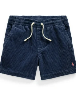 Bleu - Short Polo Ralph Lauren Prepster en velours côtelé pour enfant