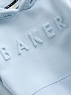 Bleu - Sweat à capuche Baker by Ted Baker oversize en relief