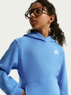 Bleu - Sweat à capuche Nike Club en polaire à enfiler