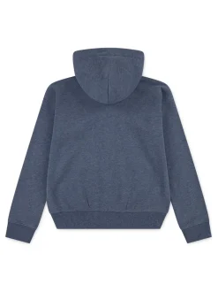 Bleu - Sweat à capuche zippé avec logo Abercrombie & Fitch