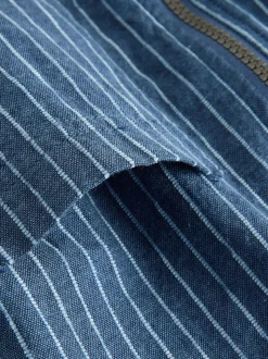 Bleu - Sweat zippé Rayure à capuche (3mois-7ans)