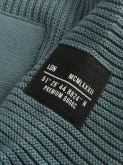 Bleu - Sweat-shirt à capuche en maille utilitaire (3-16ans)