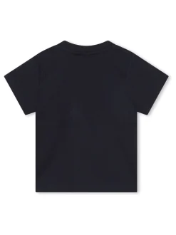 Bleu - T-shirt à manches courtes avec logo Boss