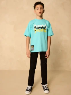 Bleu - T-shirt à manches courtes imprimé Fortnite (4-16ans)