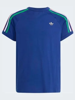 Bleu - T-shirt Adidas Original à 3 rayures