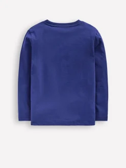 Bleu - T-shirt Boden glow à manches longues