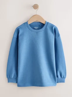 Bleu - T-shirt épais décontracté à manches longues (3-16ans)