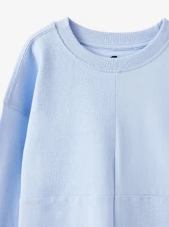 Bleu - T-shirt texturé à Manches longues Cotton On