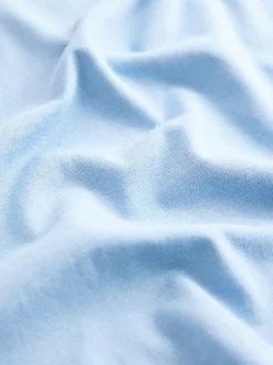 Bleu - T-shirt uni Manches courtes (3mths-7yrs)