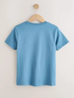 Bleu - T-shirts décontractés color block à manches courtes Lot de 3 (3-16ans) (3-16ans)