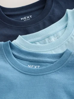 Bleu - T-shirts décontractés color block à manches courtes Lot de 3 (3-16ans) (3-16ans)