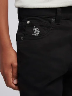 Bleu - U.S. Polo Assn. Pantalon Bedford en velours côtelé 5 poches