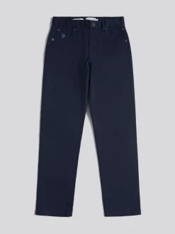 Bleu - U.S. Polo Assn. Pantalon Bedford en velours côtelé 5 poches