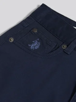 Bleu - U.S. Polo Assn. Pantalon Bedford en velours côtelé 5 poches