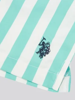 Bleu - US Polo Assn. Short de bain garçon rayé