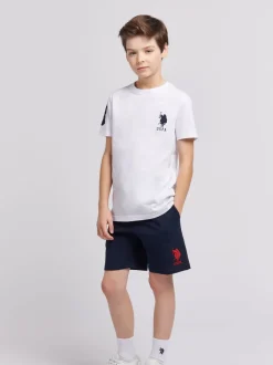 Bleu - U.S. Polo Assn. Shorts de survêtement Garçons 100% coton Player 3