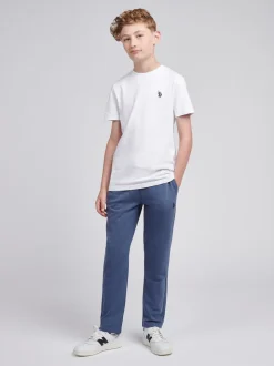 Bleu - U.S. Polo Assn. Survêtement coupe droite Double Horsemen Garçons