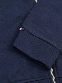 Bleu - U.S. Polo Assn. Sweat-shirt à capuche zippé Double Horsemen