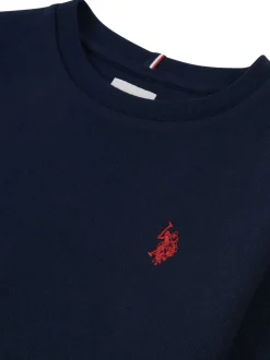 Bleu - U.S. Polo Assn. Sweat-shirt Double Horsemen Garçons