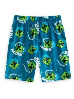 Bleu - Vanilla Underground Pyjamas garçon 100% coton Minecraft à manches courtes Ensemble de 2