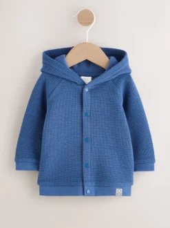 Bleu - Veste BÉBÉ légère en jersey texturé (0mois à2ans)
