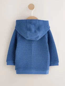 Bleu - Veste BÉBÉ légère en jersey texturé (0mois à2ans)