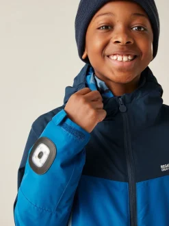 Bleu - Veste imperméable Regatta Beamz Britelight