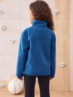 Bleu - Veste polaire zippée avec poches (3-16ans)