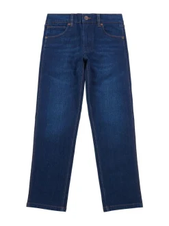 Bleu - Wrangler Garçons Straight Fit Greensboro Regular Jeans