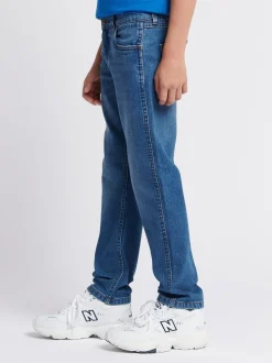 Bleu aqua - Wrangler Garçons Straight Fit Greensboro Regular Jeans