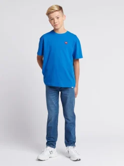 Bleu aqua - Wrangler Garçons Straight Fit Greensboro Regular Jeans