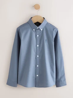 Bleu avio - Chemise Oxford (3-16ans)