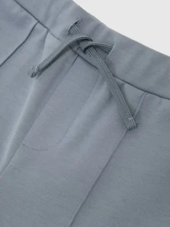 Bleu avio - Pantalon de jogging Reiss Premier Premium Interlock à cordon
